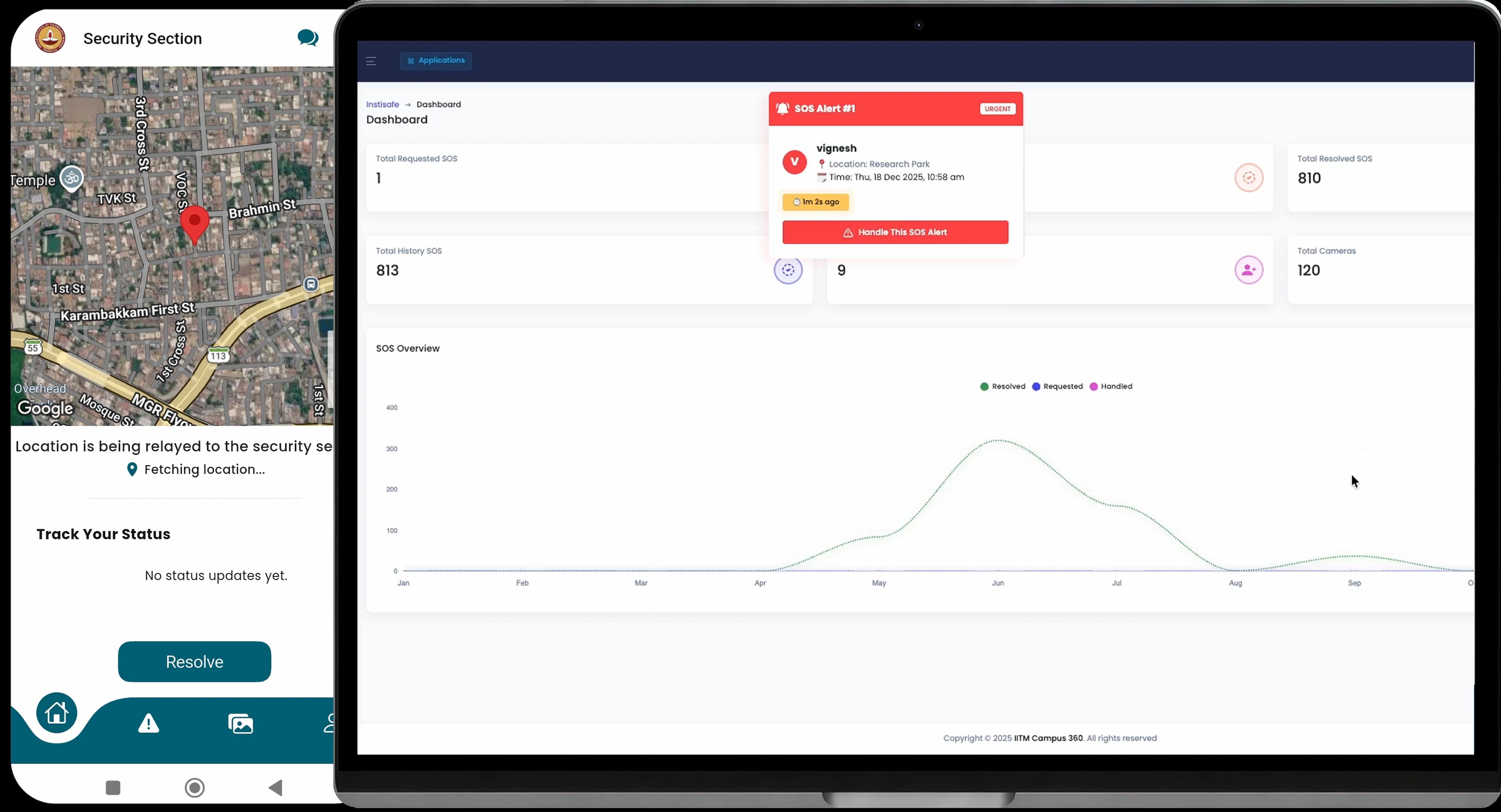 Campus360 - Real Time Safety & Security Management System preview